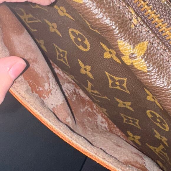 Vintage 1987 Louis Vuitton Monogram Coated Canvas Compiegne 23 Clutch Bag - Picture 11 of 12